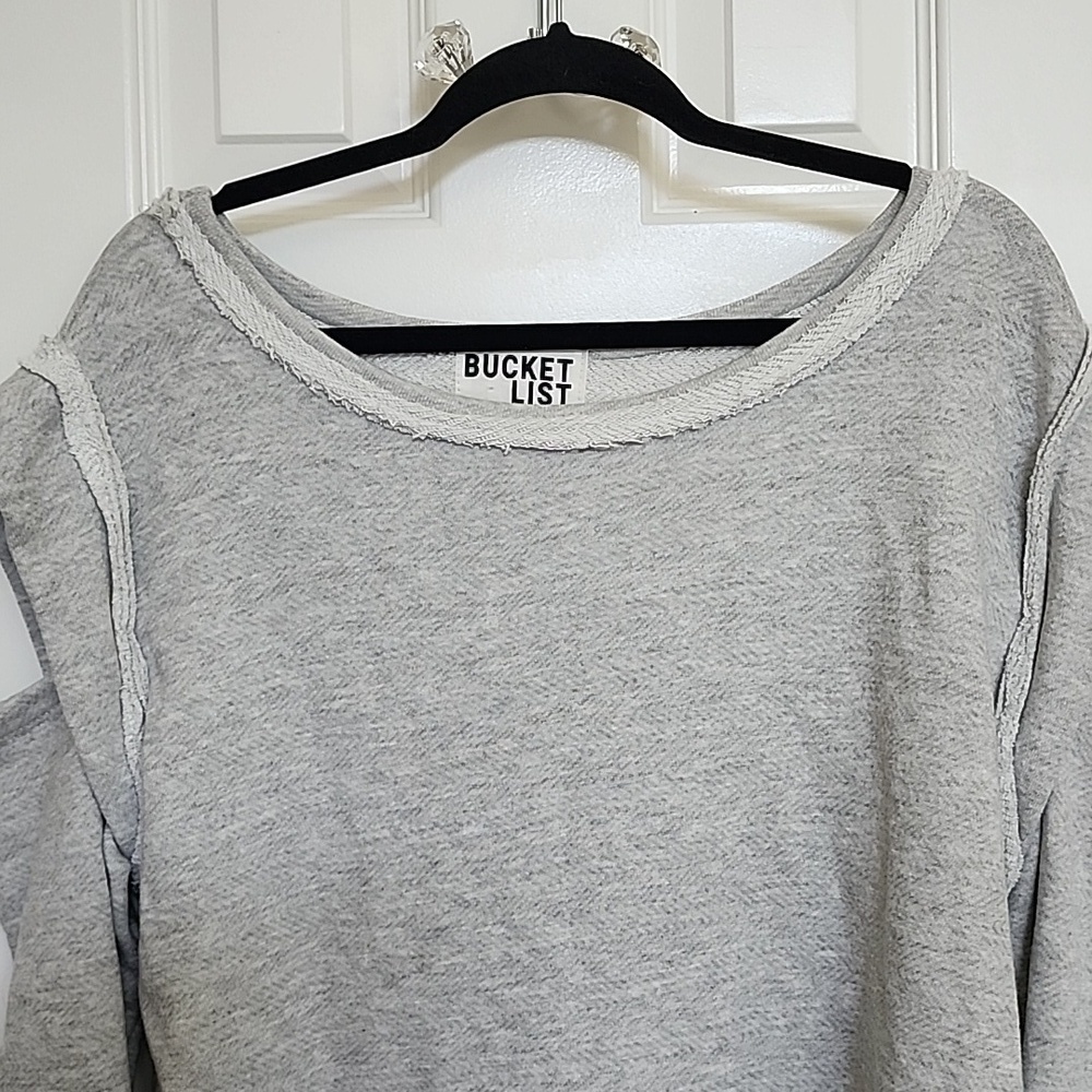 BUCKET LIST Gray Sweatshirt - Picture 5 of 9